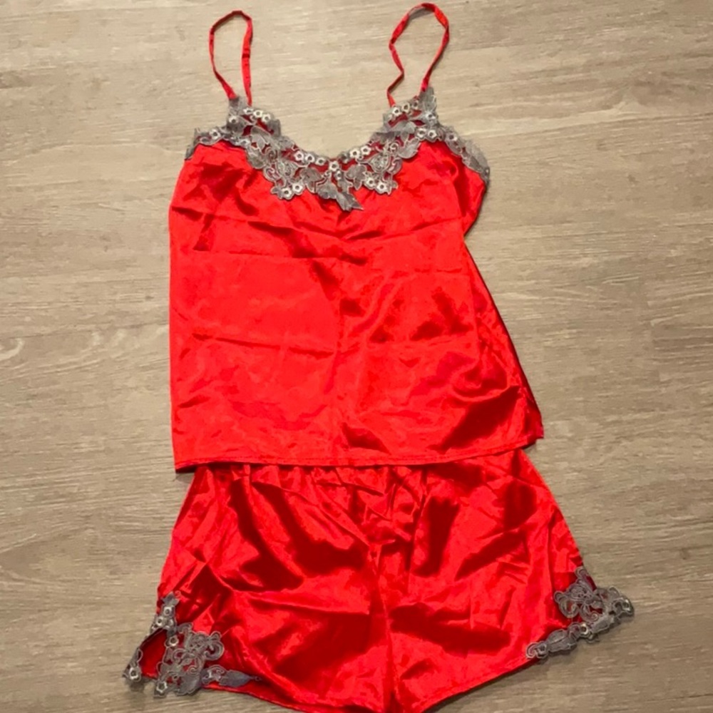 Satin pajamas